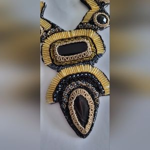 Handmade Bead Embroidery Necklace